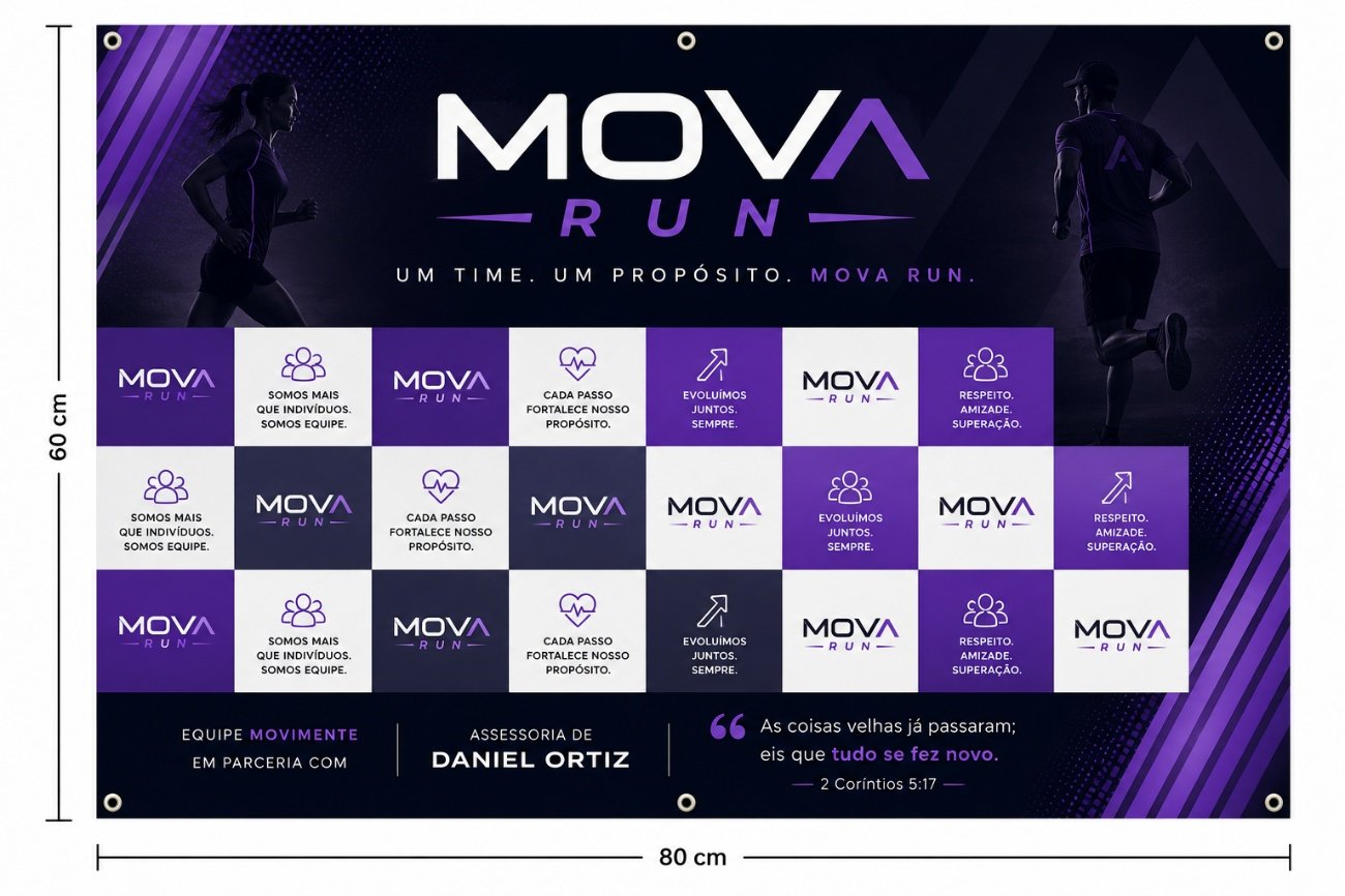 Projeto de personalização do banner de eventos do MOVA RUN
